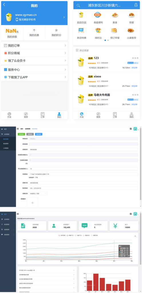 仿饿了吗外卖平台系统 带手机端后台管理-专业网站源码、源码下载、源码交易、php源码服务平台-游侠网