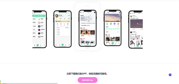 简约大气的 app 下载页源码