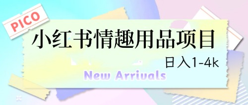 最新小红书情趣用品项目，日入1-4k-专业网站源码、源码下载、源码交易、php源码服务平台-游侠网