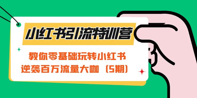 小红书引流特训营-第5期：教你零基础玩转小红书，逆袭百万流量大咖-专业网站源码、源码下载、源码交易、php源码服务平台-游侠网