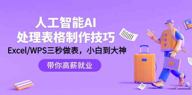 （9459期）人工智能-AI处理表格制作技巧：Excel/WPS三秒做表，大神到小白-专业网站源码、源码下载、源码交易、php源码服务平台-游侠网