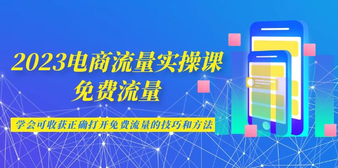 2023电商流量实操课-免费流量，学会可收获正确打开免费流量的技巧和方法-专业网站源码、源码下载、源码交易、php源码服务平台-游侠网