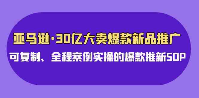 （9944期）亚马逊30亿·大卖爆款新品推广，可复制、全程案例实操的爆款推新SOP-专业网站源码、源码下载、源码交易、php源码服务平台-游侠网