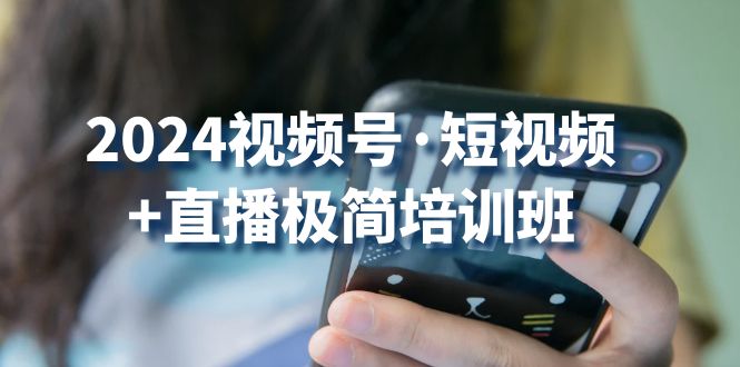 2024视频号短视频+直播极简培训班：抓住视频号风口，流量红利-专业网站源码、源码下载、源码交易、php源码服务平台-游侠网