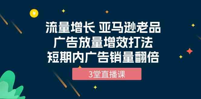 （10112期）流量增长 亚马逊老品广告放量增效打法，短期内广告销量翻倍（3堂直播课）-专业网站源码、源码下载、源码交易、php源码服务平台-游侠网