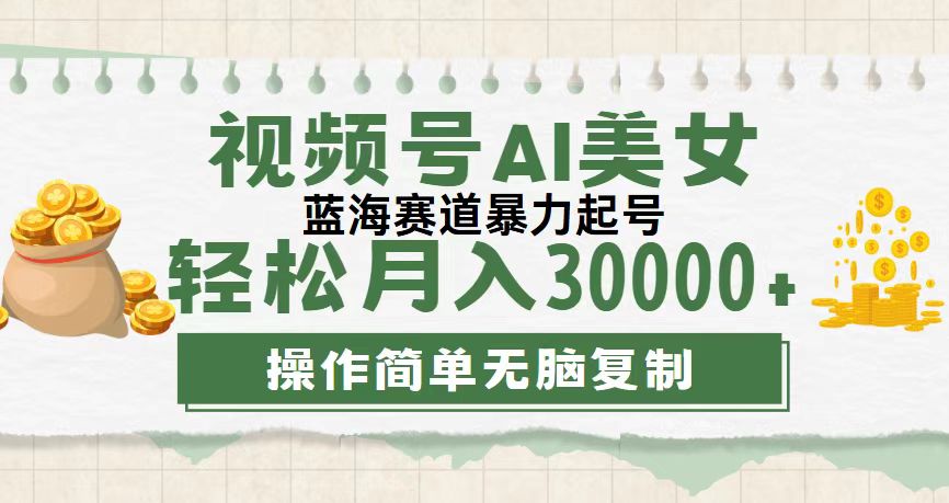 视频号AI美女跳舞，轻松月入30000+，蓝海赛道，流量池巨大，起号猛-专业网站源码、源码下载、源码交易、php源码服务平台-游侠网