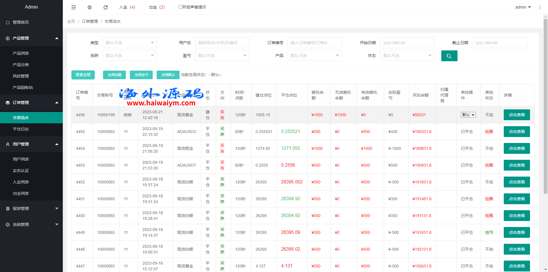 图片[16]-运营版微盘系统/期货黄金白银交易/微交易源码/代理后台-专业网站源码、源码下载、源码交易、php源码服务平台-游侠网