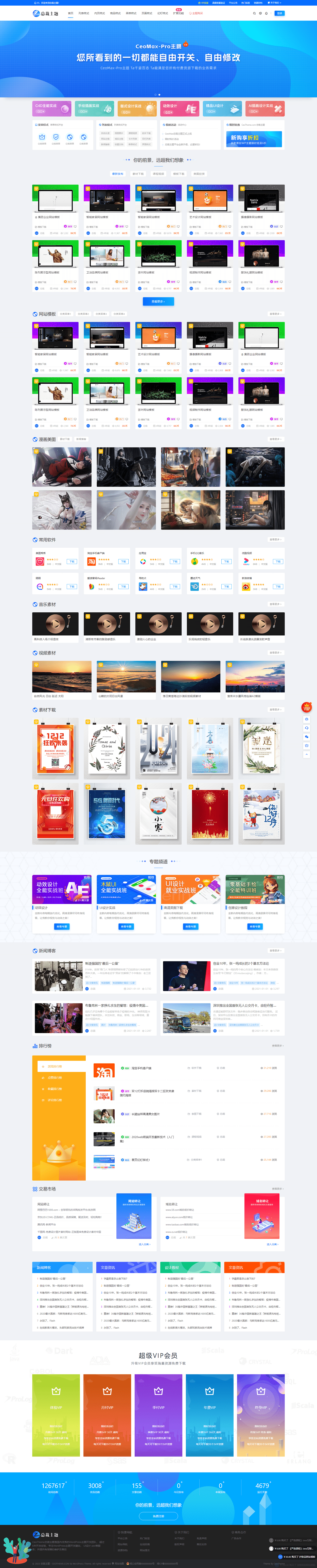 WordPress 资源展示型下载类主题 CeoMax-Pro_v7.6 开心版-游侠网
